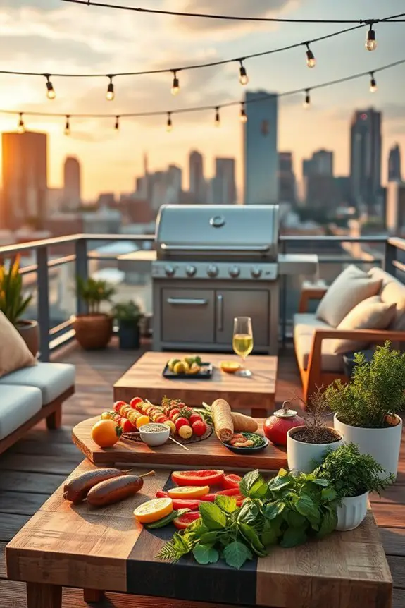 chic rooftop summer gatherings
