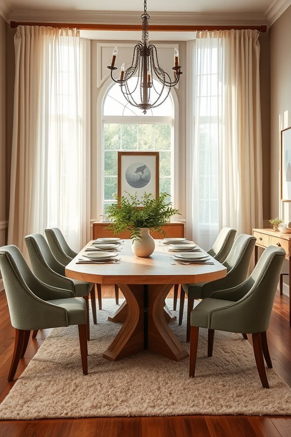 chic sheer drapery combinations