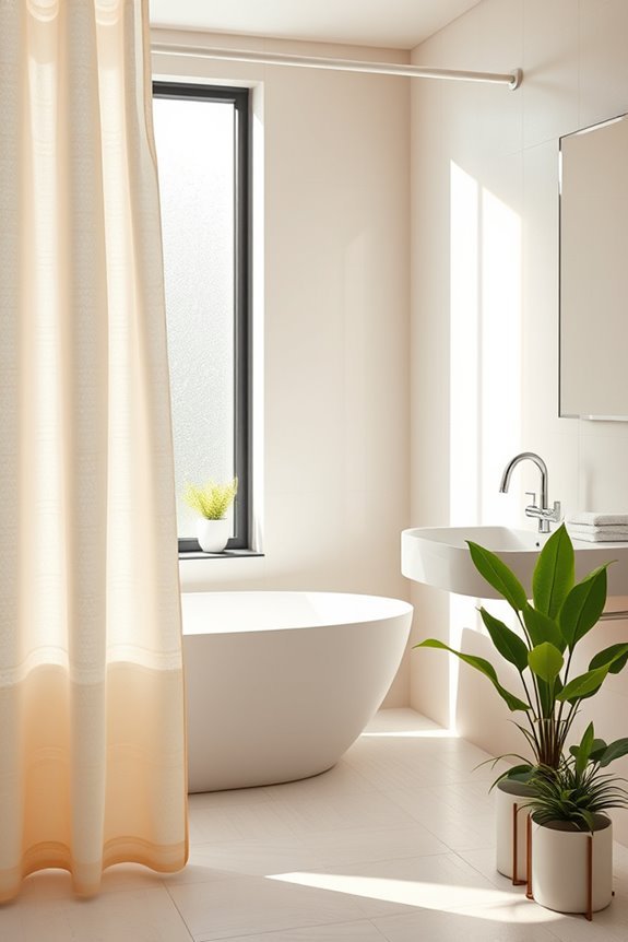 chic shower curtain installation