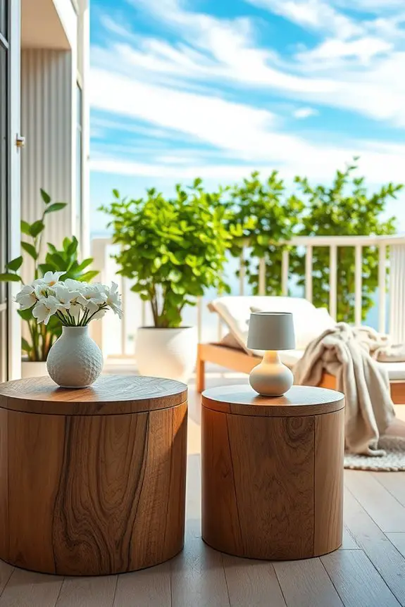 chic side tables enhance functionality