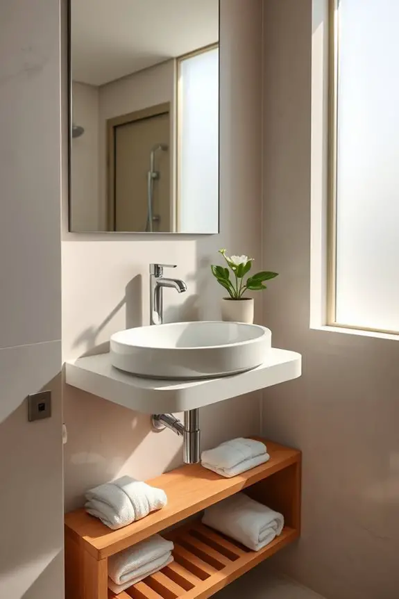 chic space saving wall mounted sinks