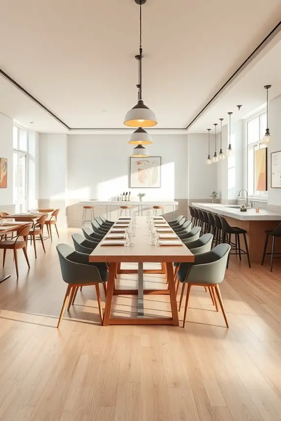 chic uncluttered inviting atmosphere