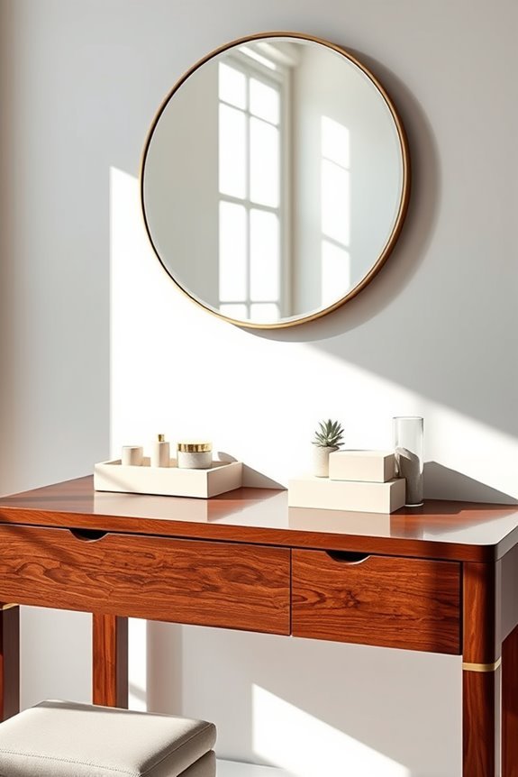 chic urban minimalism dressing table