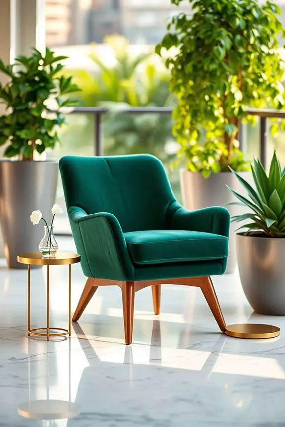 chic velvet balcony lounge