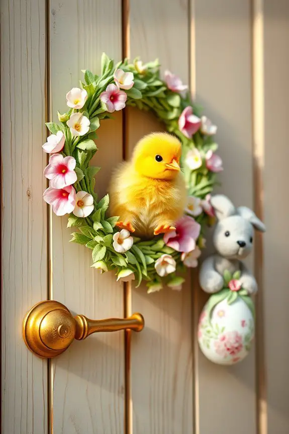 chick and bunny decorations