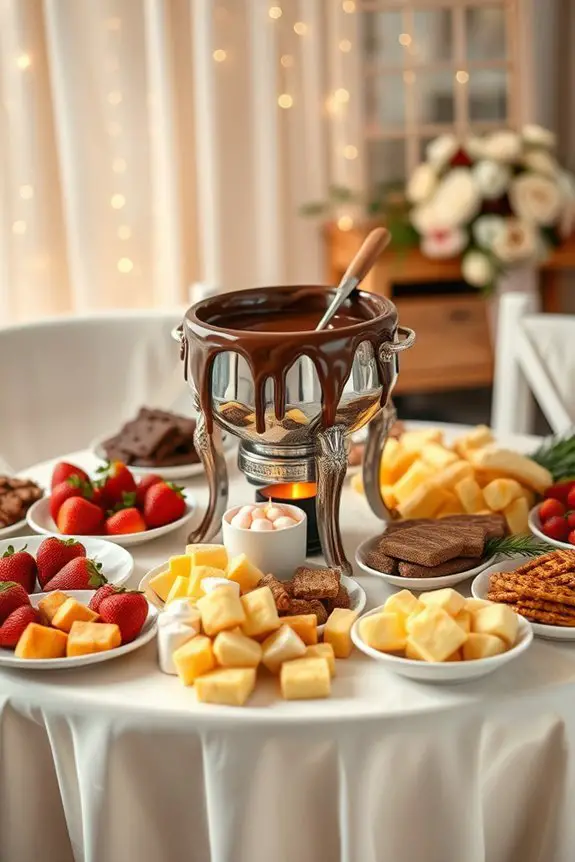 chocolate fondue bridal shower