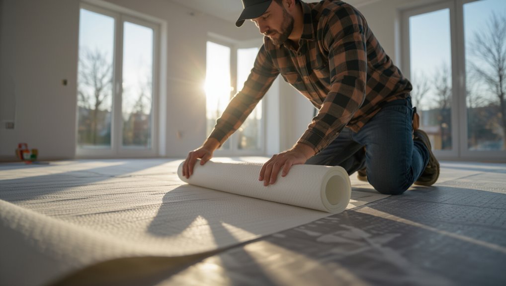 choose and install underlayment