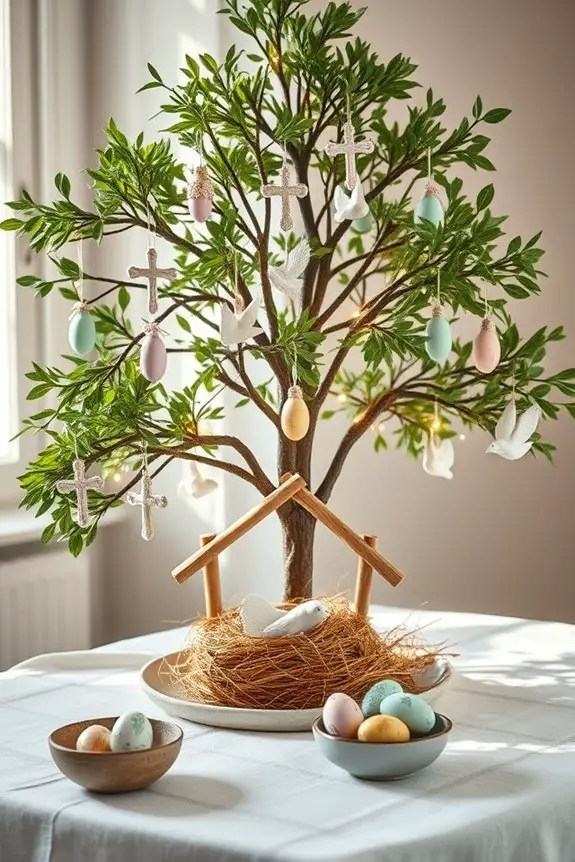 christ centered easter reflection tree