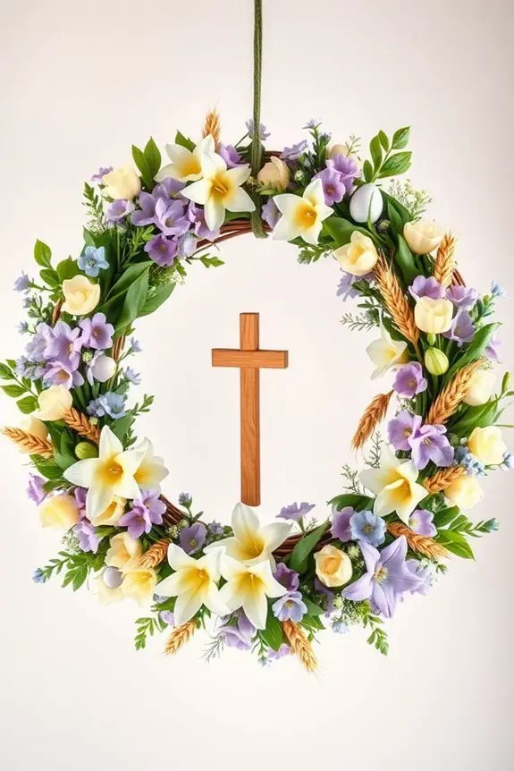 christian themed easter wreaths
