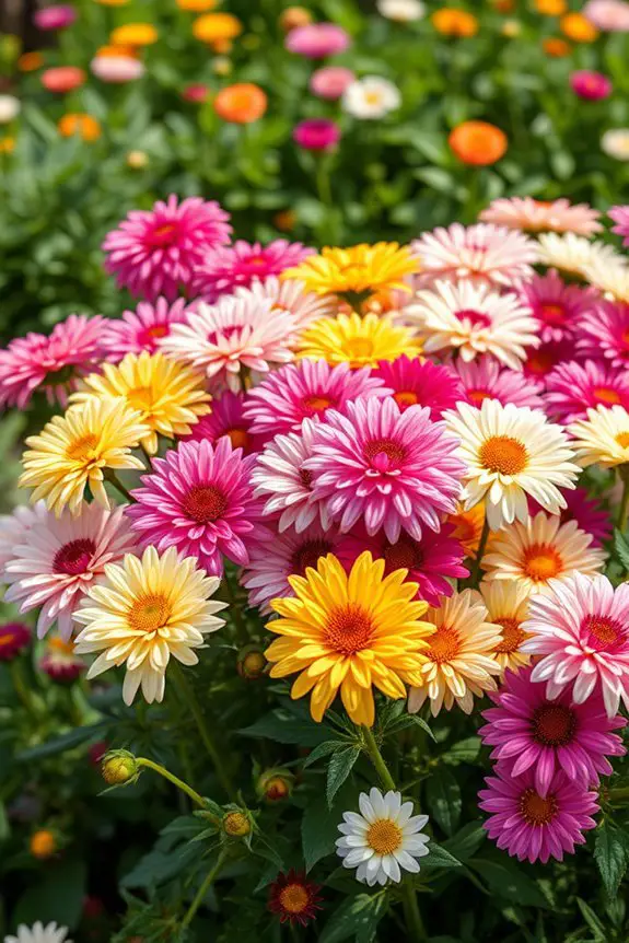 chrysanthemums add vibrant color