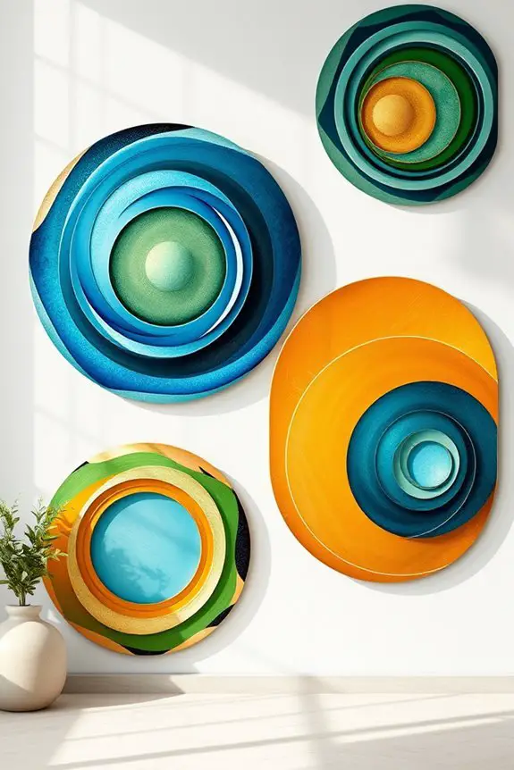 circular and oval designs