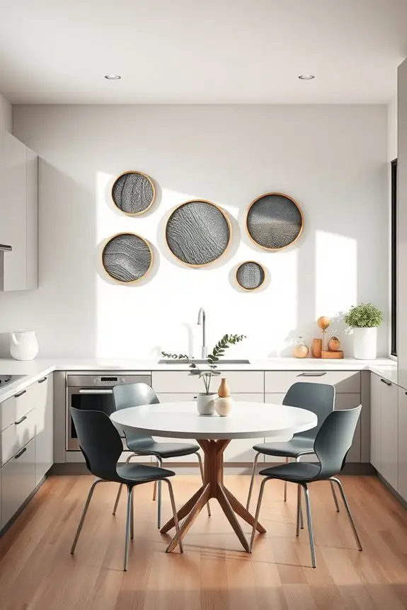 circular art for kitchens
