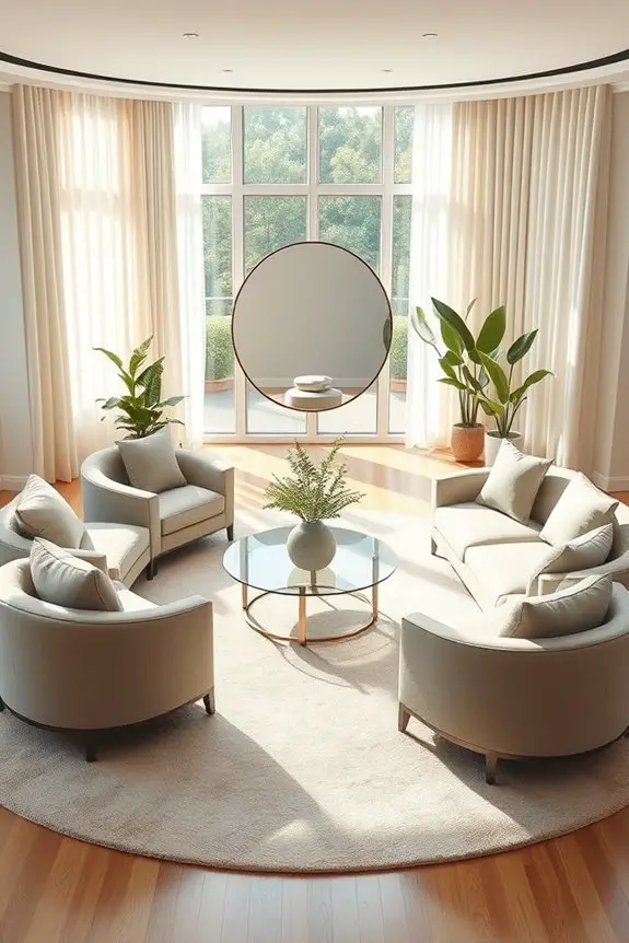 circular furniture arrangement tips