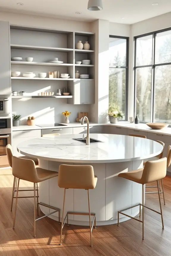 circular kitchen island benefits