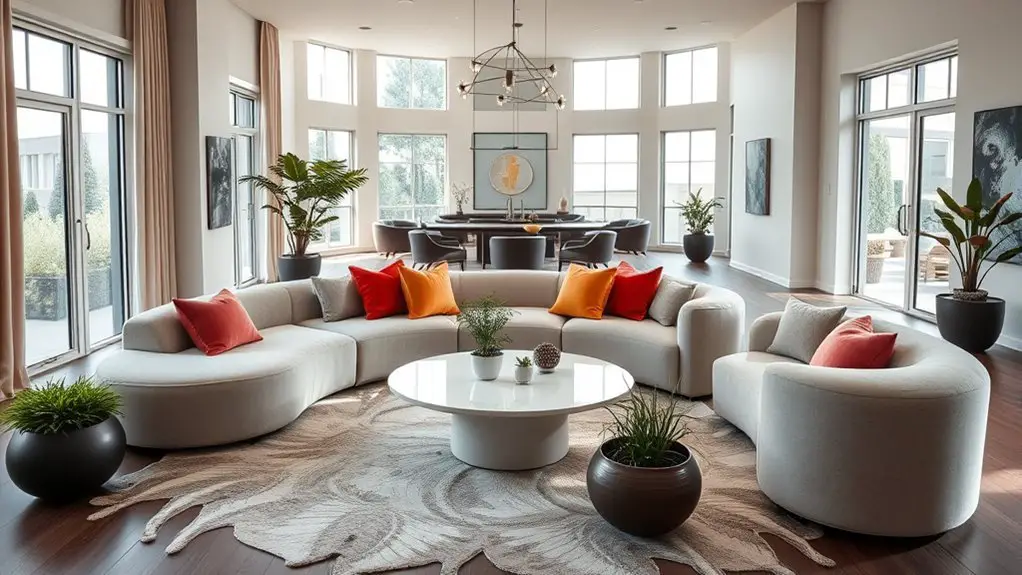 circular living room designs