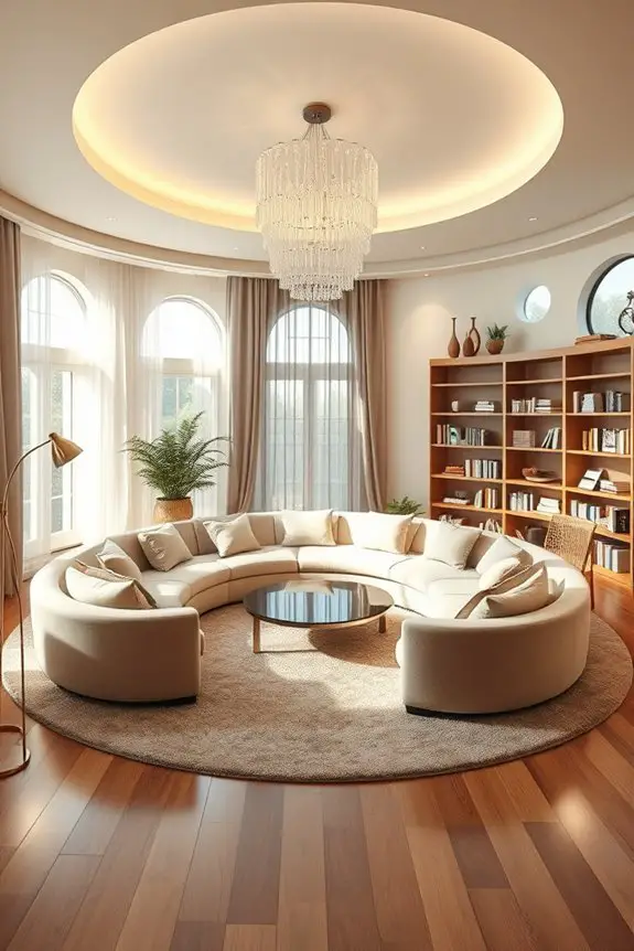 circular room lighting ideas