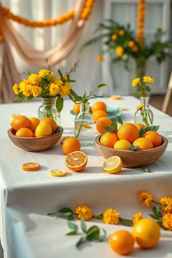 citrus fruit decor ideas
