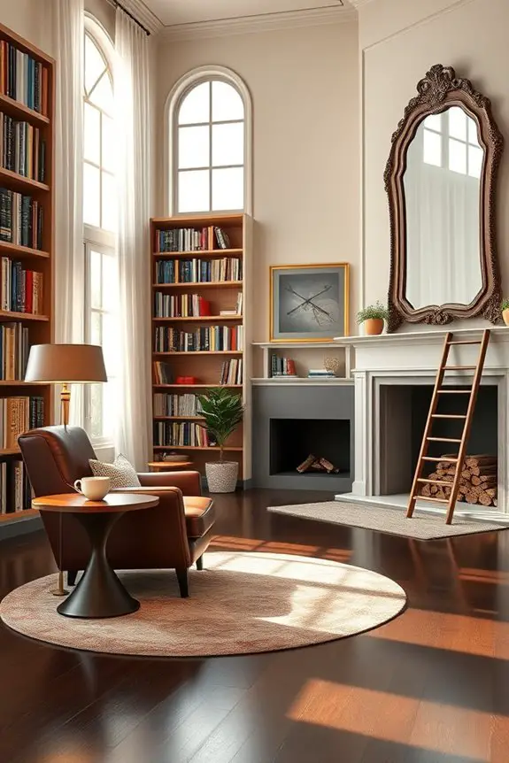 classic cozy reading retreat