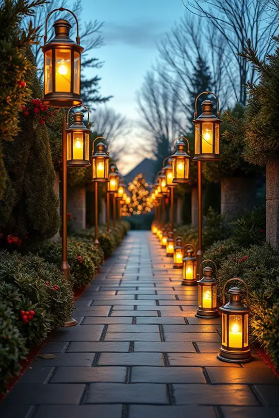 classic lanterns holiday pathway