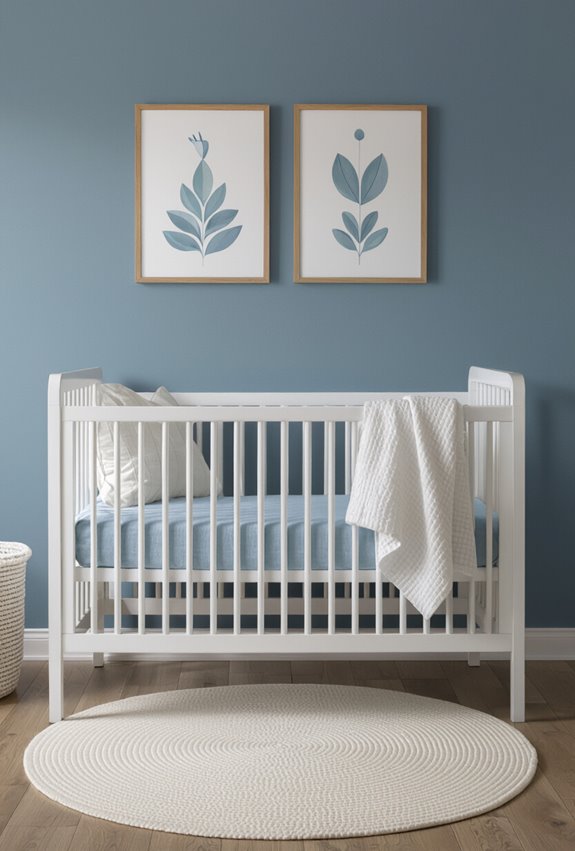 classic navy and white nursery