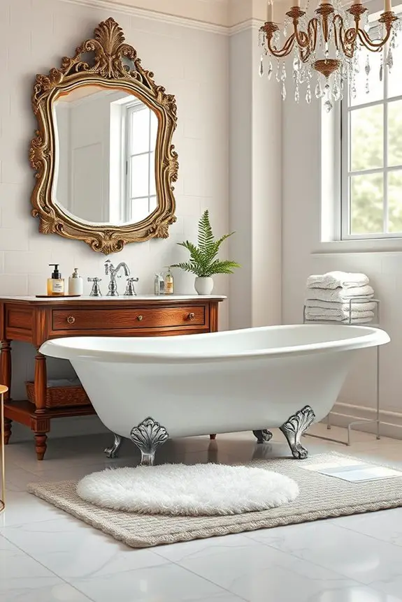 classic vintage bathroom elegance