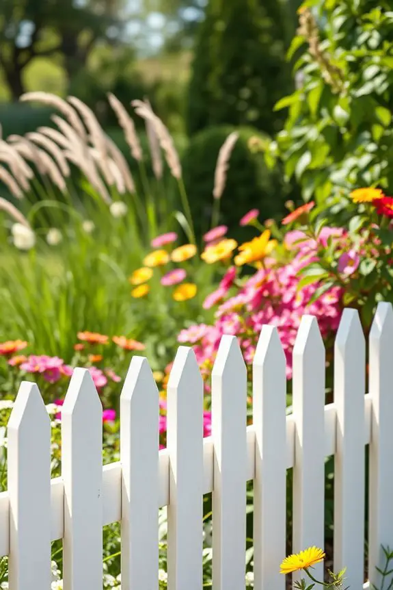 classic wooden picket fences