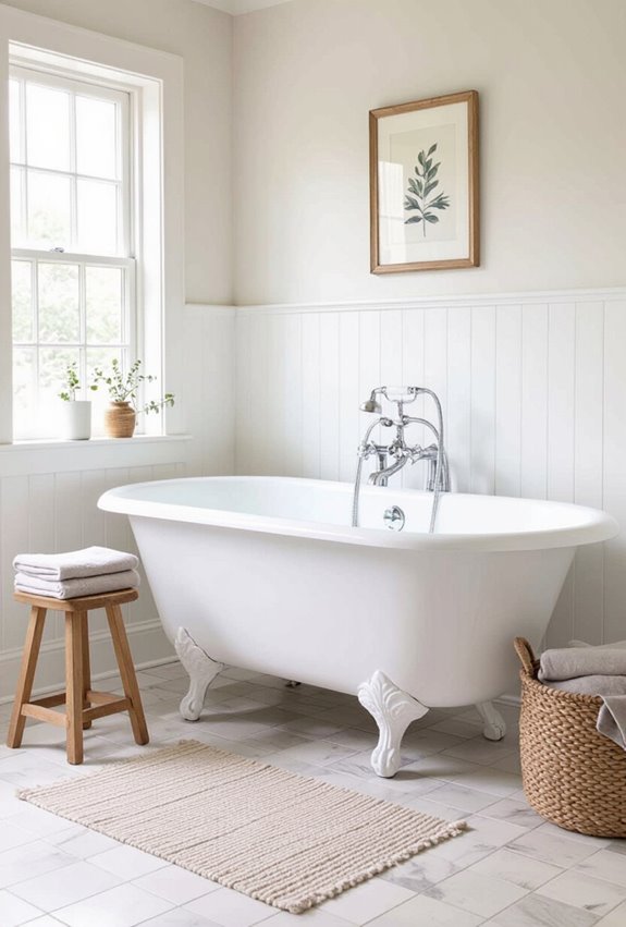 clawfoot tub centerpiece styling