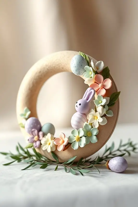 clay wreaths for easter