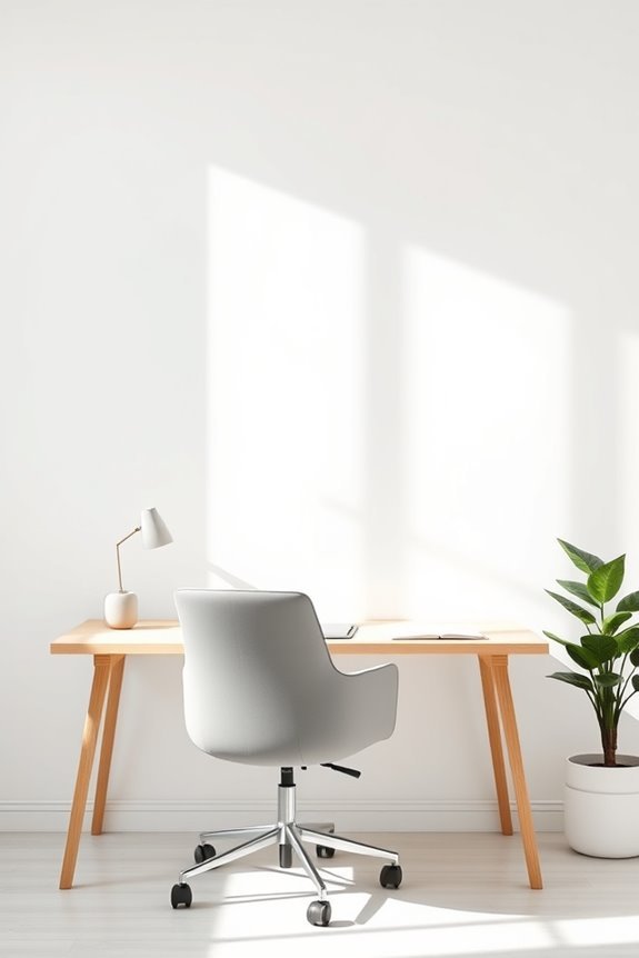 clean calming workspace aesthetic