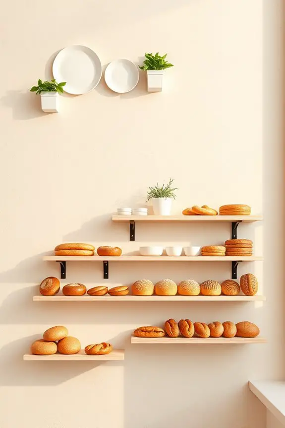 clean functional calming bakery