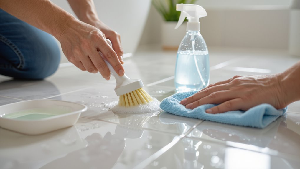 clean scrub rinse dry