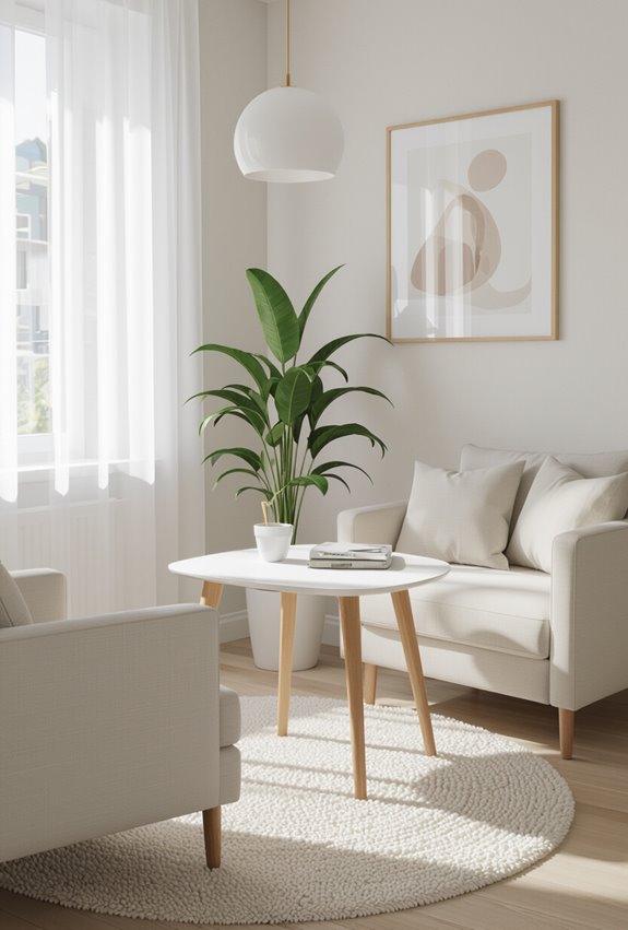 clean sculptural warm wood