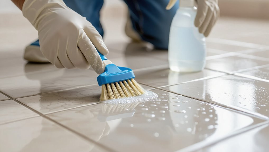 clean tile and grout