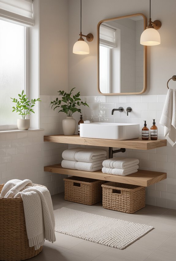 clean welcoming well stocked bathroom