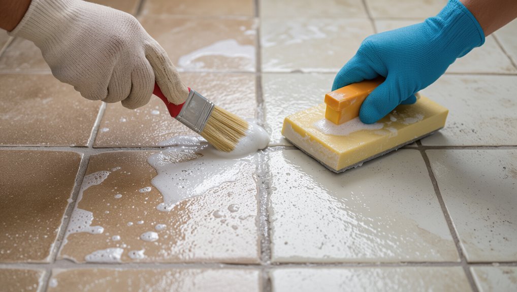 clean whiten regrout seal