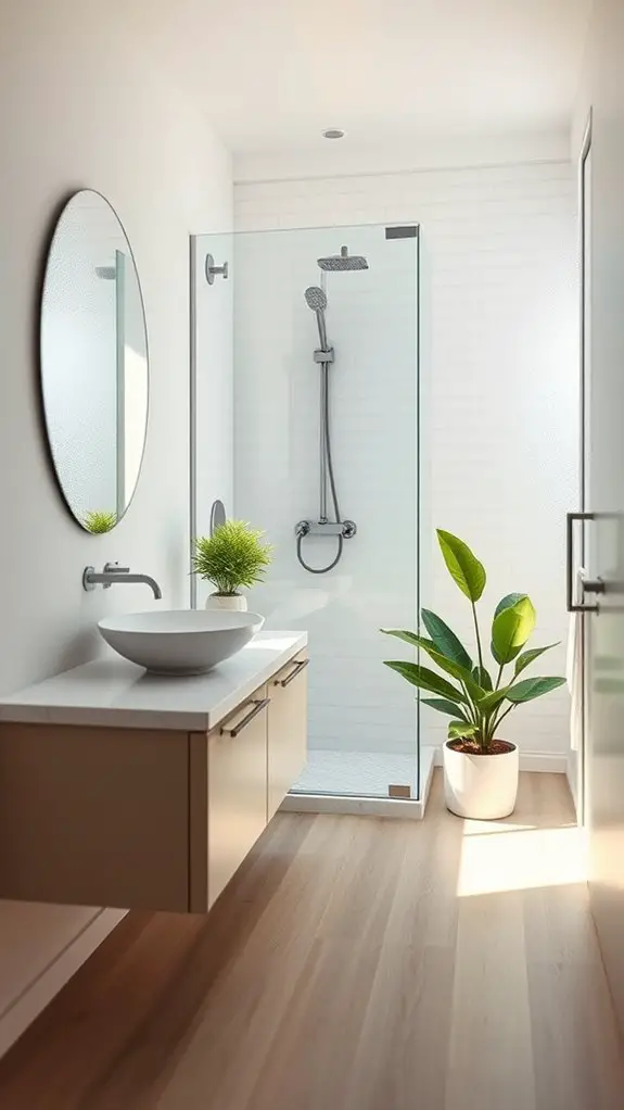 clear glass shower doors