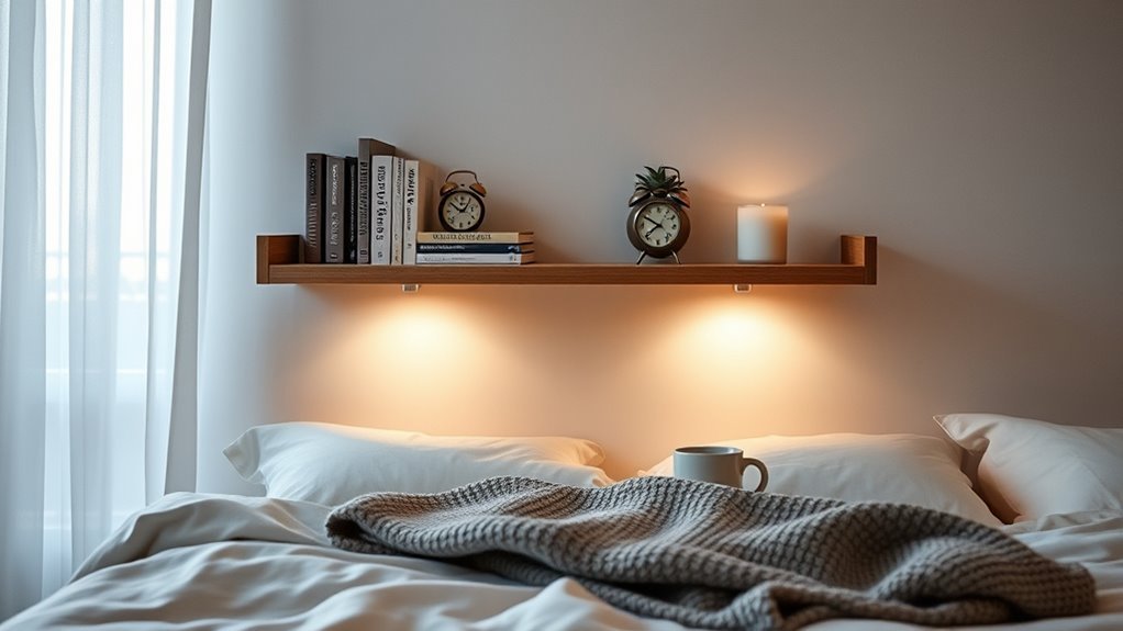 clever bedside shelf solutions
