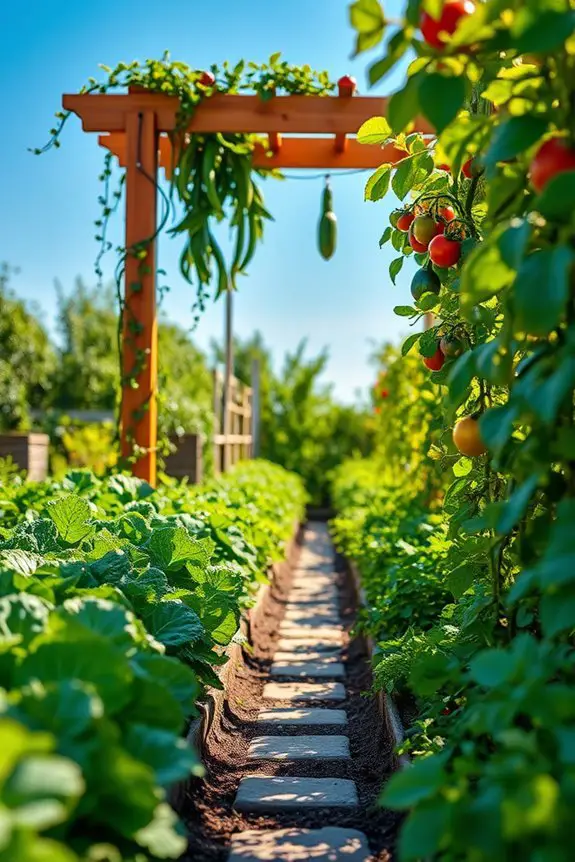 climbing plants support system