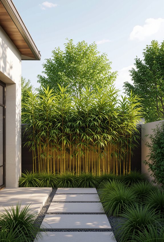 clumping bamboo privacy grove