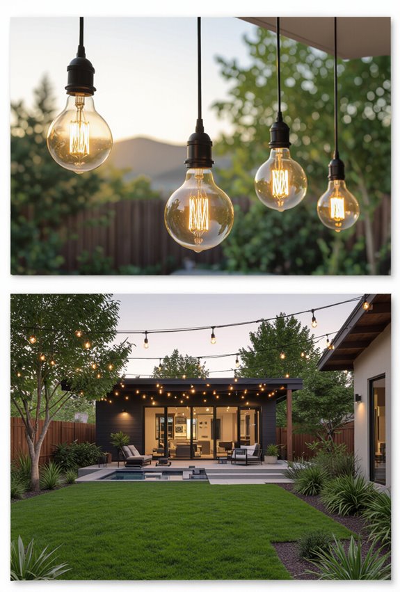 clustered edison bulbs dimmable