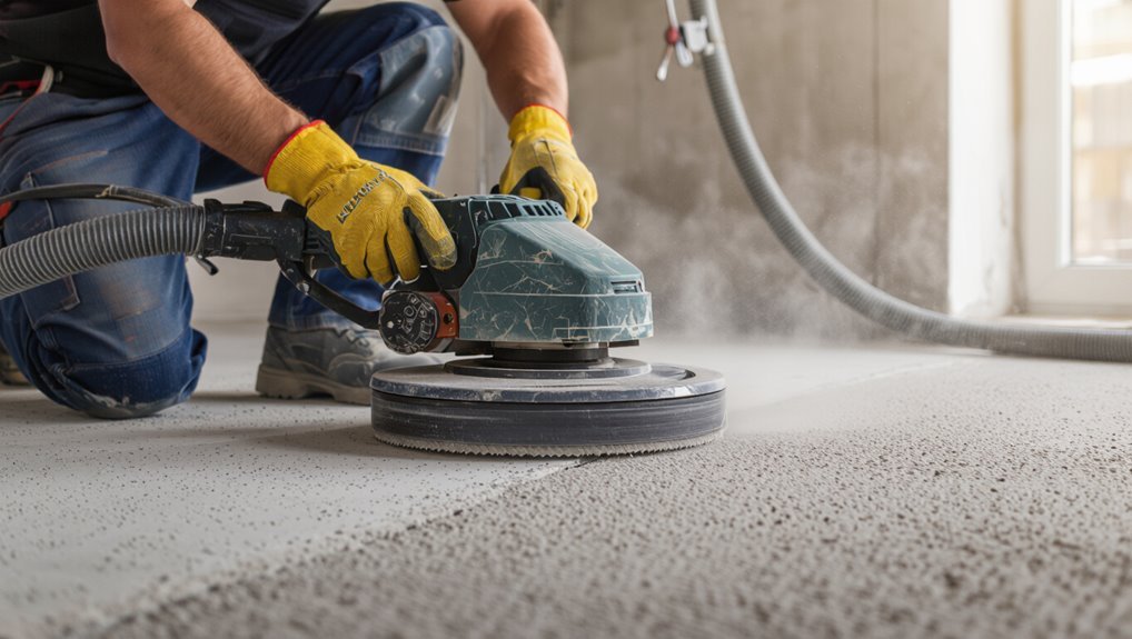 coarse grinding for flatness