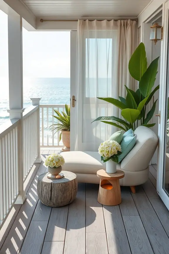 coastal bedroom balcony retreat