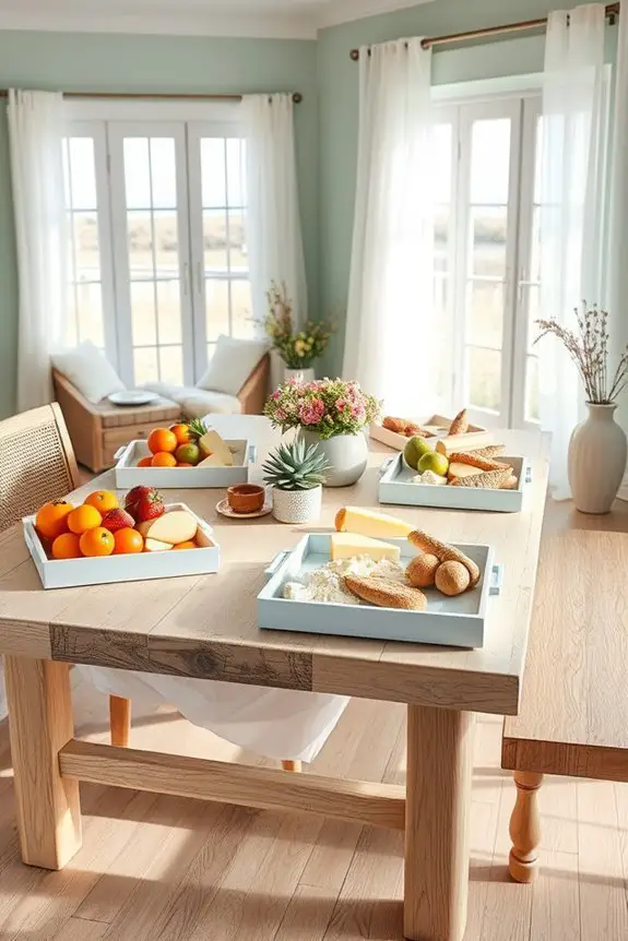 coastal charm serving trays