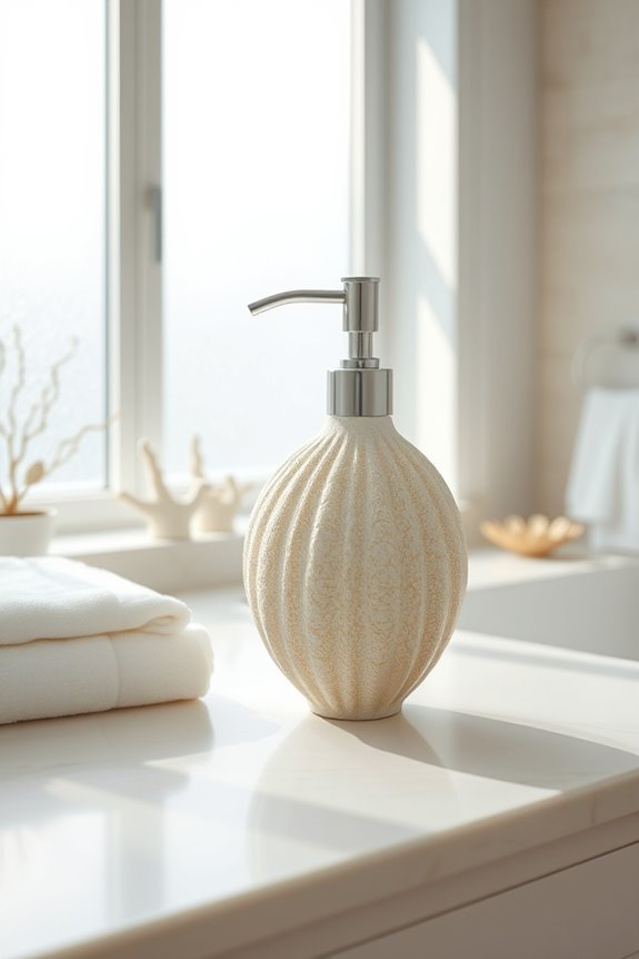coastal charm soap dispenser