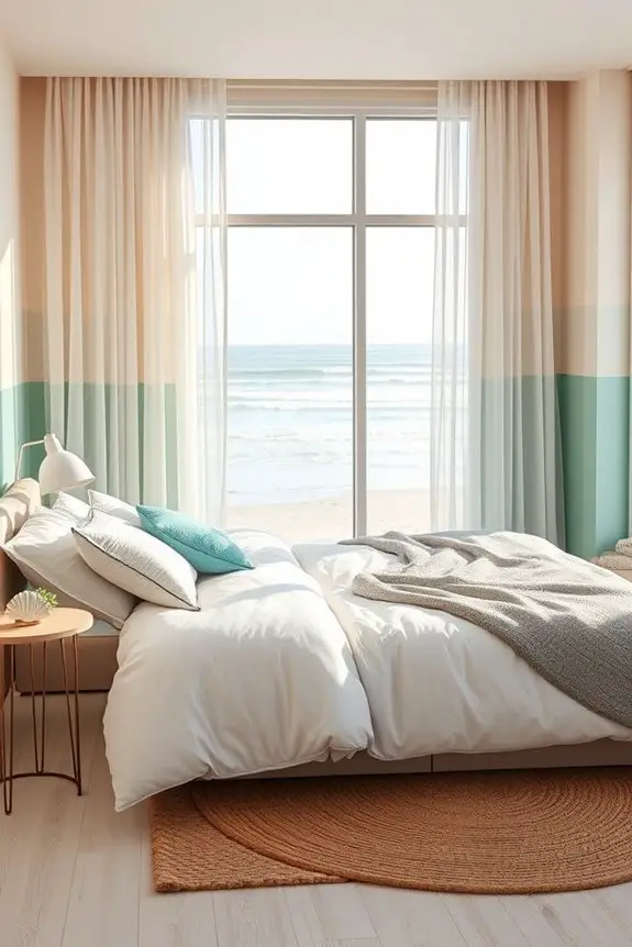 coastal color block walls