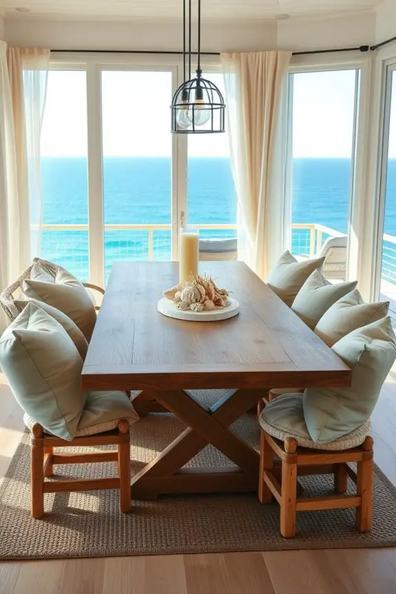 coastal comfort with cushions