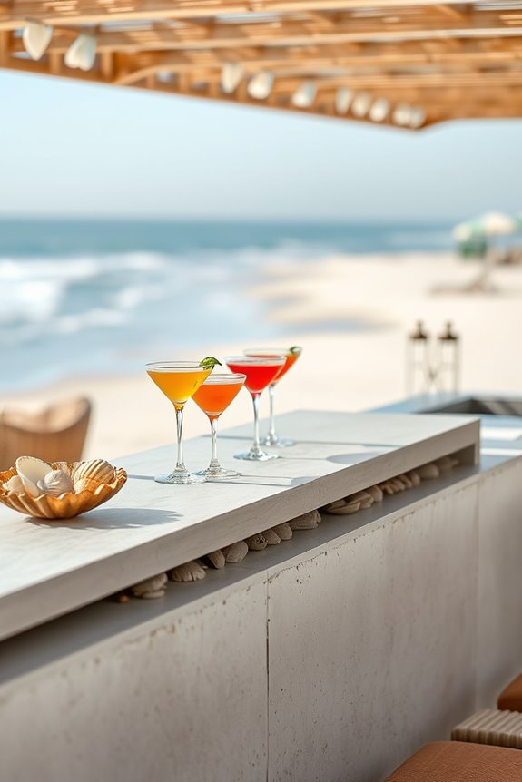 coastal concrete bar vibes