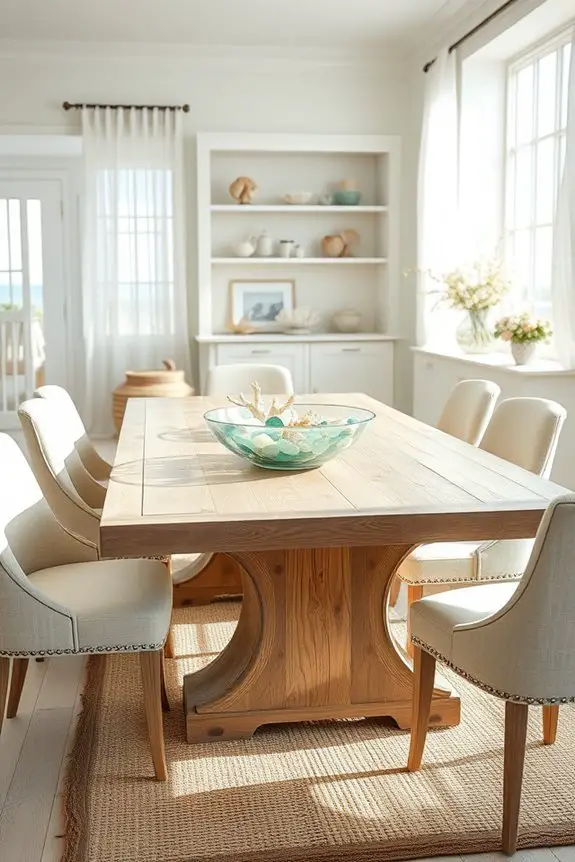 coastal dining room accents