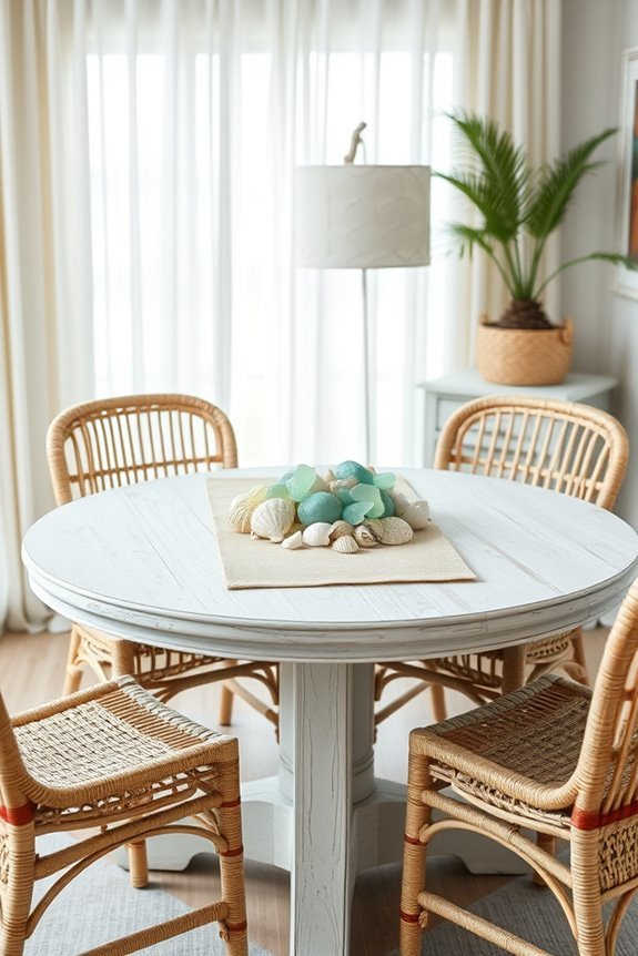 coastal dining table decor