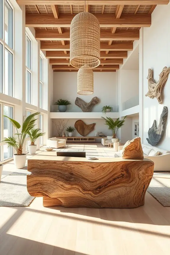 coastal driftwood design elements